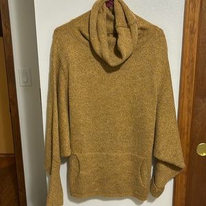 Cowl neck Poncho sweater, size L